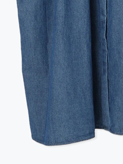 デニムバンドカラーワンピース ≪S/Mサイズ≫（ブルー）｜Samansa Mos2（サマンサ モスモス）通販