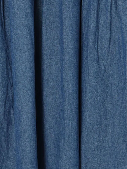 デニムバンドカラーワンピース ≪S/Mサイズ≫（ブルー）｜Samansa Mos2（サマンサ モスモス）通販