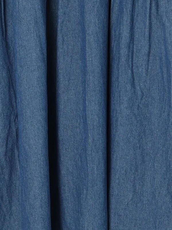 デニムバンドカラーワンピース ≪S/Mサイズ≫（ブルー/ワンピース