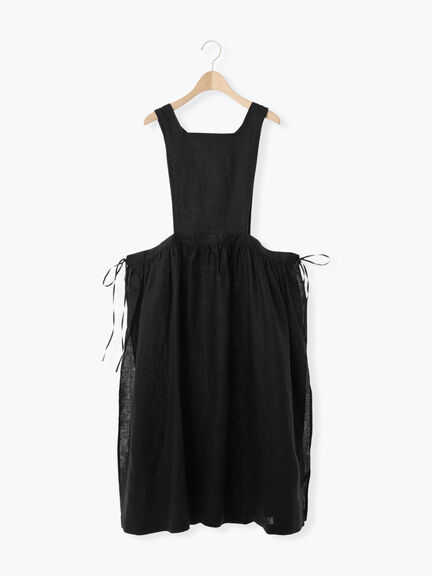 【立川店/EC限定】リネンレイヤード2WAYエプロンワンピース（オフホワイト/ブラック/パープル/キナリ）｜Samansa Mos2（サマンサ モスモス）通販