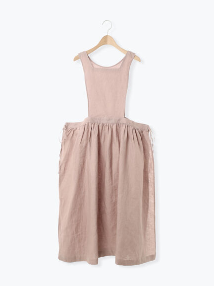 【立川店/EC限定】リネンレイヤード2WAYエプロンワンピース（オフホワイト/ブラック/パープル/キナリ）｜Samansa Mos2（サマンサ モスモス）通販