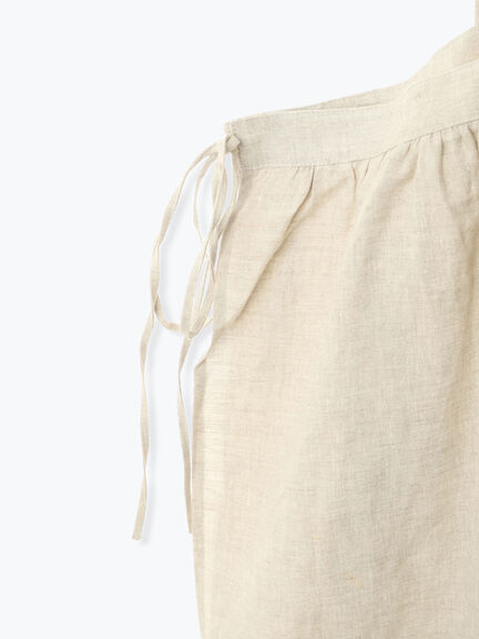 【立川店/EC限定】リネンレイヤード2WAYエプロンワンピース（オフホワイト/ブラック/パープル/キナリ）｜Samansa Mos2（サマンサ モスモス）通販