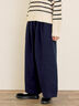 [帯電防止裏地]裾切替バルーンパンツ《M/Lサイズ》（ネイビー）｜Samansa Mos2（サマンサ モスモス）通販