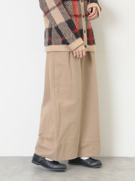 [帯電防止裏地]裾切替バルーンパンツ《M/Lサイズ》（ベージュ/ネイビー/キナリ）｜Samansa Mos2（サマンサ モスモス）通販