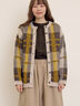 シャギーチェック柄カーディガン（オレンジ/イエロー/サックスブルー）｜Samansa Mos2（サマンサ モスモス）通販