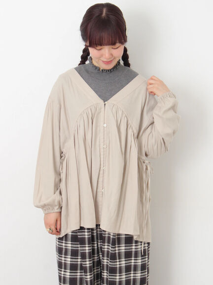 前後2WAYドロストチュニック（チャコールグレー/ボルドー/ベージュ）｜Samansa Mos2（サマンサ モスモス）通販