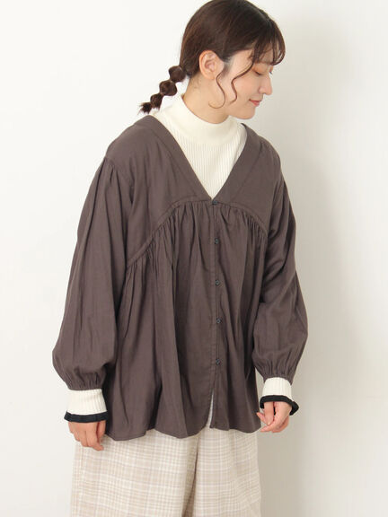 前後2WAYドロストチュニック（チャコールグレー/ボルドー/ベージュ）｜Samansa Mos2（サマンサ モスモス）通販