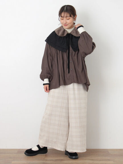 前後2WAYドロストチュニック（チャコールグレー/ボルドー/ベージュ）｜Samansa Mos2（サマンサ モスモス）通販