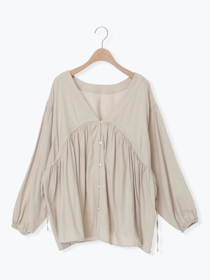 前後2WAYドロストチュニック（チャコールグレー/ボルドー/ベージュ）｜Samansa Mos2（サマンサ モスモス）通販