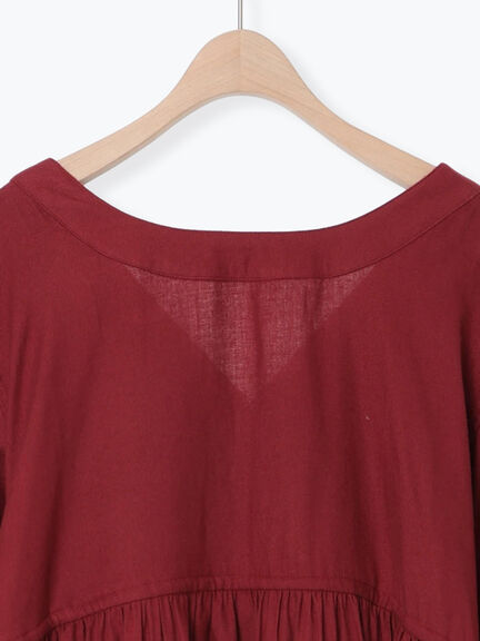 前後2WAYドロストチュニック（チャコールグレー/ボルドー/ベージュ）｜Samansa Mos2（サマンサ モスモス）通販