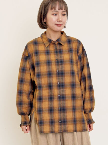 チカキサダ チェックブラウス 黄色 Chika Kisada 【チカキサダ】チェックブラウス - メルカリ