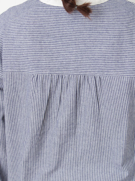 保温加工クレリックシャツ（オフホワイト/ベージュ/モカ/ブルー）｜Samansa Mos2（サマンサ モスモス）通販