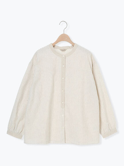 保温加工クレリックシャツ（オフホワイト/ベージュ/モカ/ブルー）｜Samansa Mos2（サマンサ モスモス）通販