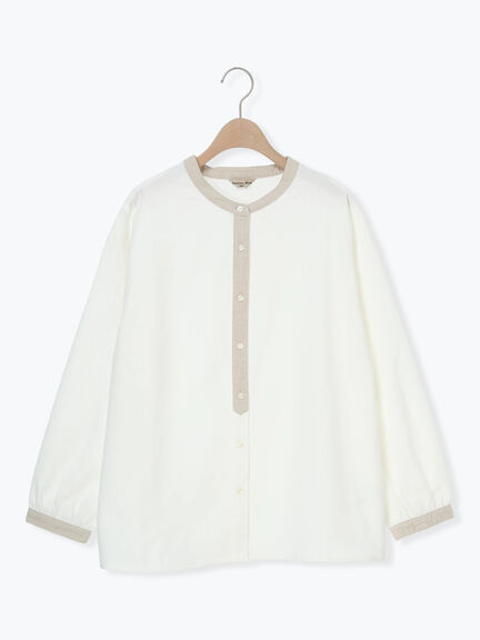 保温加工クレリックシャツ（オフホワイト/ベージュ/モカ/ブルー）｜Samansa Mos2（サマンサ モスモス）通販