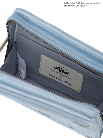 【Alice×Samansa Mos2】ブックモチーフポーチ（ブラウン/サックスブルー）｜Samansa Mos2（サマンサ モスモス）通販