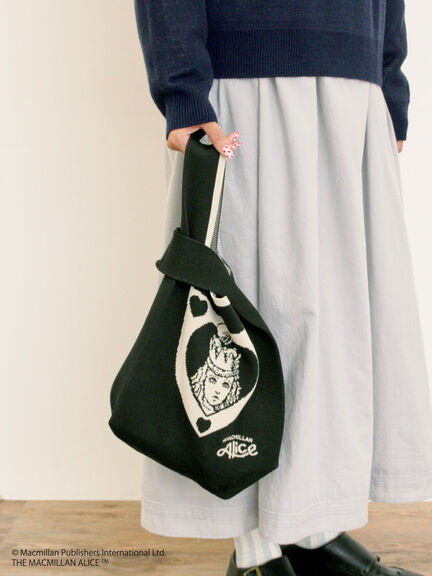 【Alice×Samansa Mos2】ニットバッグ（ブラック/キナリ）｜Samansa Mos2（サマンサ モスモス）通販