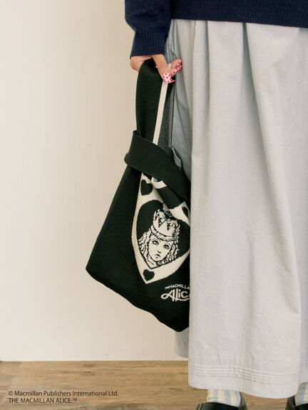 【Alice×Samansa Mos2】ニットバッグ（ブラック/キナリ）｜Samansa Mos2（サマンサ モスモス）通販