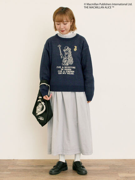 【Alice×Samansa Mos2】ニットバッグ（ブラック/キナリ）｜Samansa Mos2（サマンサ モスモス）通販