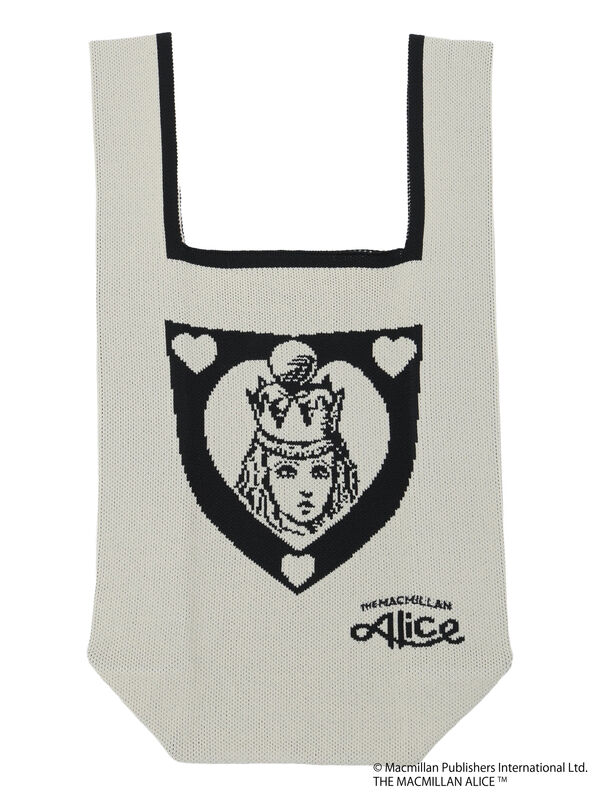 セール】 【Alice×Samansa Mos2】ニットバッグ（ブラック/キナリ