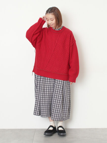 【保温加工】バンドカラーワンピース ≪S/Mサイズ≫（チャコールグレー/ブラック/レッド/ミント）｜Samansa Mos2（サマンサ モスモス）通販