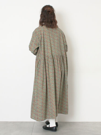 【保温加工】バンドカラーワンピース ≪S/Mサイズ≫（チャコールグレー/ブラック/レッド/ミント）｜Samansa Mos2（サマンサ モスモス）通販