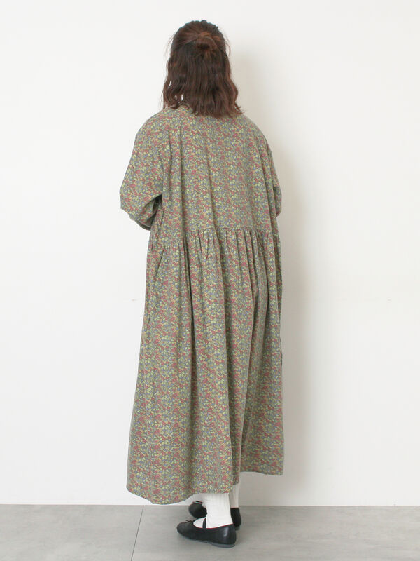 期間限定】 【保温加工】バンドカラーワンピース ≪S/Mサイズ