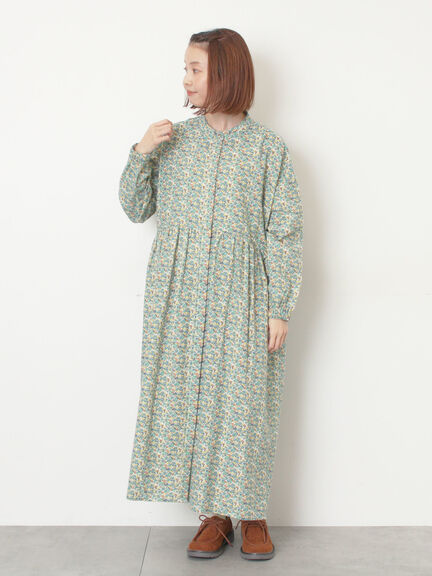 【保温加工】バンドカラーワンピース ≪S/Mサイズ≫（チャコールグレー/ブラック/レッド/ミント）｜Samansa Mos2（サマンサ モスモス）通販