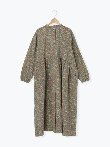 【保温加工】バンドカラーワンピース ≪S/Mサイズ≫（チャコールグレー/ブラック/レッド/ミント）｜Samansa Mos2（サマンサ モスモス）通販