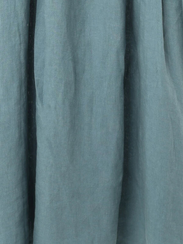 立川限定】リネンスタンドフリルワンピース（チャコールグレー