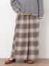 【M/Lサイズ】チェック柄ワイドパンツ（ブラック/ベージュ/ブラウン）｜Samansa Mos2（サマンサ モスモス）通販