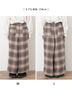 【M/Lサイズ】チェック柄ワイドパンツ（ブラック/ベージュ/ブラウン）｜Samansa Mos2（サマンサ モスモス）通販