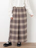 【M/Lサイズ】チェック柄ワイドパンツ（ブラック/ベージュ/ブラウン）｜Samansa Mos2（サマンサ モスモス）通販