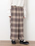 【M/Lサイズ】チェック柄ワイドパンツ（ブラック/ベージュ/ブラウン）｜Samansa Mos2（サマンサ モスモス）通販