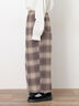 【M/Lサイズ】チェック柄ワイドパンツ（ブラック/ベージュ/ブラウン）｜Samansa Mos2（サマンサ モスモス）通販