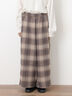 【M/Lサイズ】チェック柄ワイドパンツ（ブラック/ベージュ/ブラウン）｜Samansa Mos2（サマンサ モスモス）通販