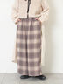 【M/Lサイズ】チェック柄ワイドパンツ（ブラック/ベージュ/ブラウン）｜Samansa Mos2（サマンサ モスモス）通販