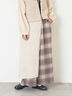 【M/Lサイズ】チェック柄ワイドパンツ（ブラック/ベージュ/ブラウン）｜Samansa Mos2（サマンサ モスモス）通販