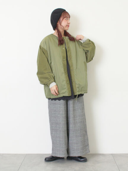 【M/Lサイズ】チェック柄ワイドパンツ（ブラック/ベージュ/ブラウン）｜Samansa Mos2（サマンサ モスモス）通販