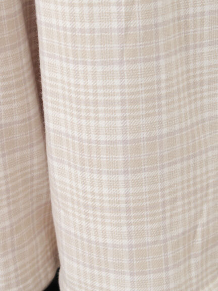 【M/Lサイズ】チェック柄ワイドパンツ（ブラック/ベージュ/ブラウン）｜Samansa Mos2（サマンサ モスモス）通販