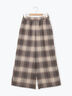 【M/Lサイズ】チェック柄ワイドパンツ（ブラック/ベージュ/ブラウン）｜Samansa Mos2（サマンサ モスモス）通販