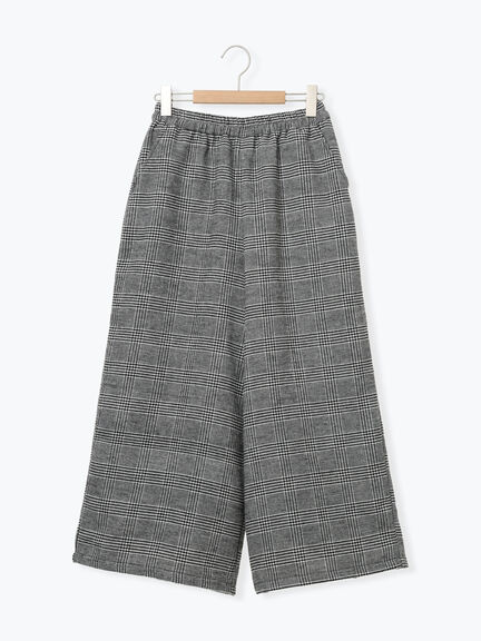 【M/Lサイズ】チェック柄ワイドパンツ（ブラック/ベージュ/ブラウン）｜Samansa Mos2（サマンサ モスモス）通販