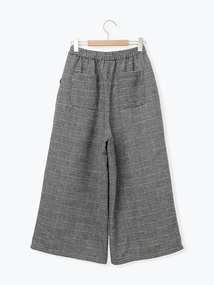 【M/Lサイズ】チェック柄ワイドパンツ（ブラック/ベージュ/ブラウン）｜Samansa Mos2（サマンサ モスモス）通販