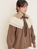 【3WAY】レイヤード付け襟(チャコールグレー/ベージュ)|Samansa Mos2(サマンサ モスモス)通販