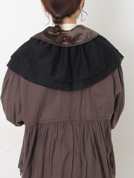 【3WAY】レイヤード付け襟（チャコールグレー/ベージュ）｜Samansa Mos2（サマンサ モスモス）通販