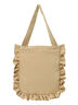 ラウンドフリルトートバッグ（ベージュ/キャメル）｜Samansa Mos2（サマンサ モスモス）通販