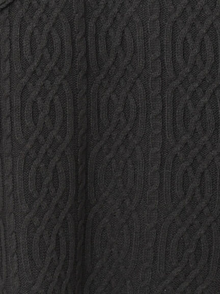 ケーブルパッチワークステッチプルオーバー（チャコールグレー/レッド/ベージュ/キナリ）｜Samansa Mos2（サマンサ モスモス）通販