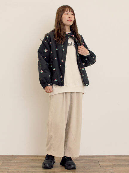 グランジロゴスウェット（ブラック/ブラウン/キナリ）｜Samansa Mos2（サマンサ モスモス）通販