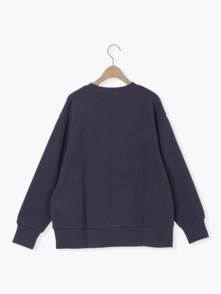 裏毛プリントスウェット（ベージュ/ネイビー/キナリ）｜Samansa Mos2（サマンサ モスモス）通販