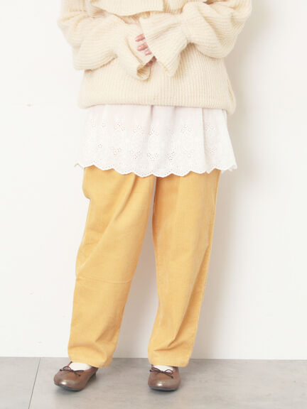 裾スカラップレースインナー（オフホワイト/ブラック）｜Samansa Mos2（サマンサ モスモス）通販