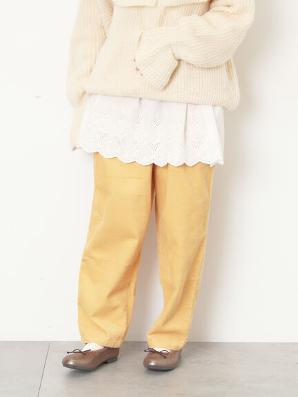 裾スカラップレースインナー（オフホワイト/ブラック）｜Samansa Mos2（サマンサ モスモス）通販